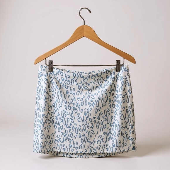 J.Lindeberg Dresses & Skirts - J.Lindeberg Ruched Blue and White Mini Golf Skort